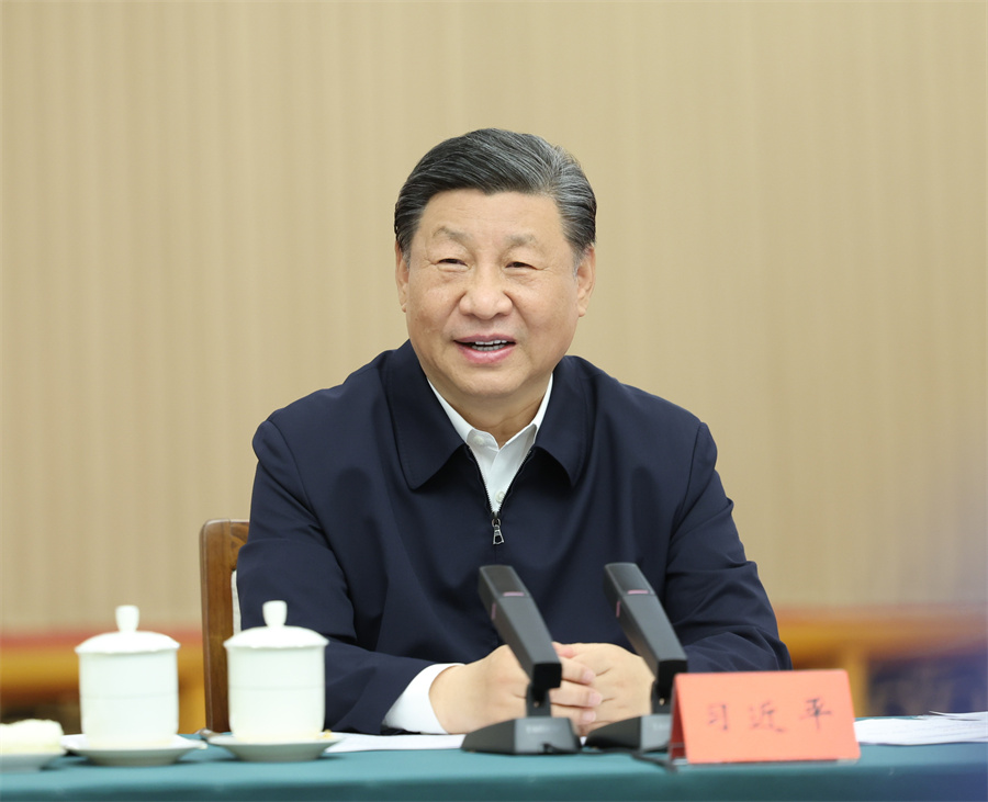 2024年5月23日下午，中共中央總書記、國家主席、中央軍委主席習(xí)近平在山東省濟(jì)南市主持召開企業(yè)和專家座談會(huì)并發(fā)表重要講話。新華社記者 鞠鵬 攝
